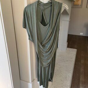 Helmut Lang green dress